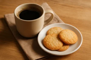 Pausa com café e um doce rápido